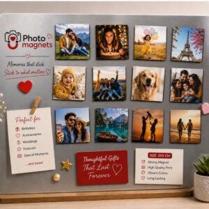 Custom Photo Magnet Set